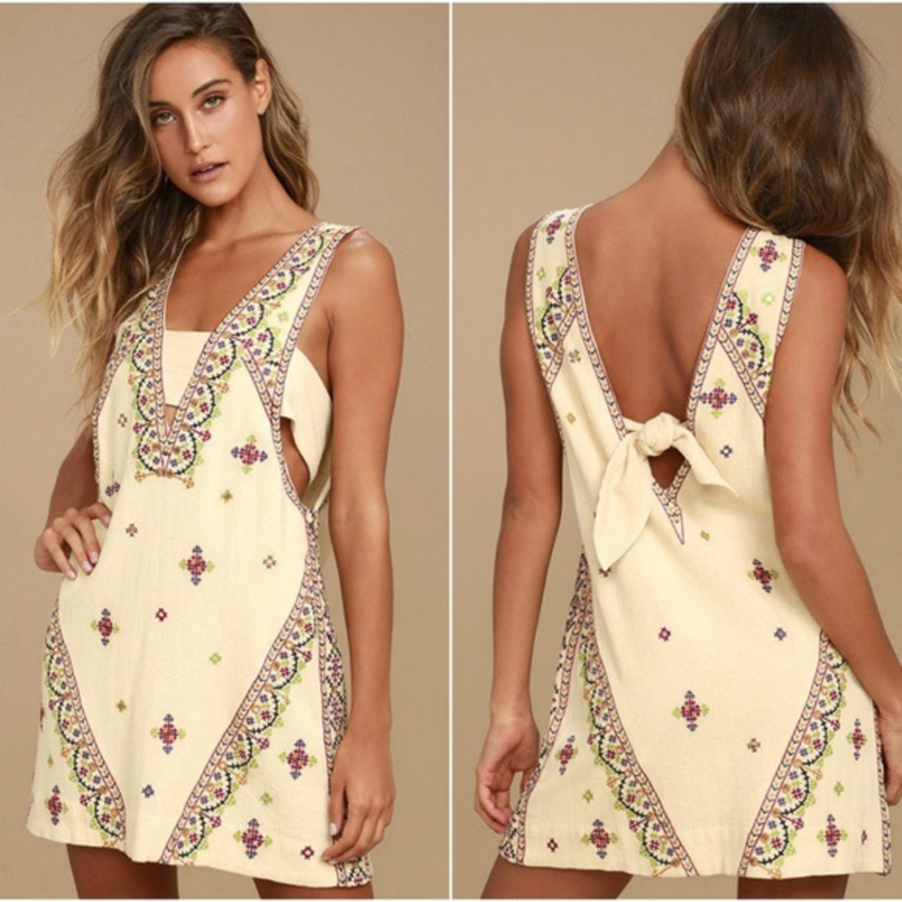 SOLD Free people embroidered ‘never been’ dress